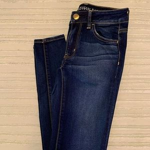 American Eagle Skinny Jeans : Deep Blue, Size 2